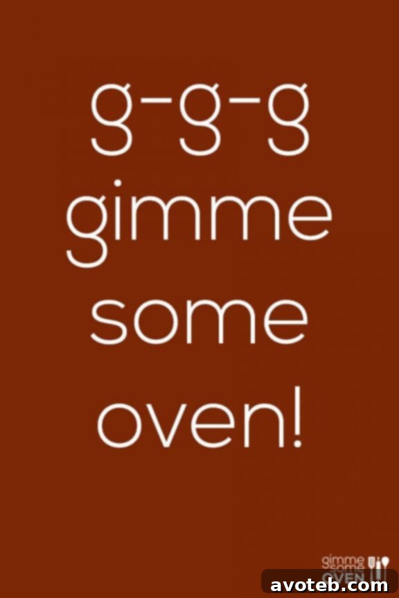 G-G-G-Gimme Some Oven: A playful and branded image perfect for showing appreciation to Gimme Some Oven, ideal for Pinterest sharing.