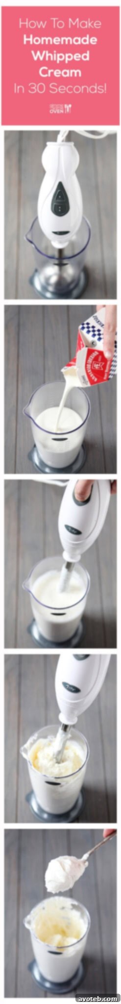 Step-by-Step Guide to Making Whipped Cream with an Immersion Blender
