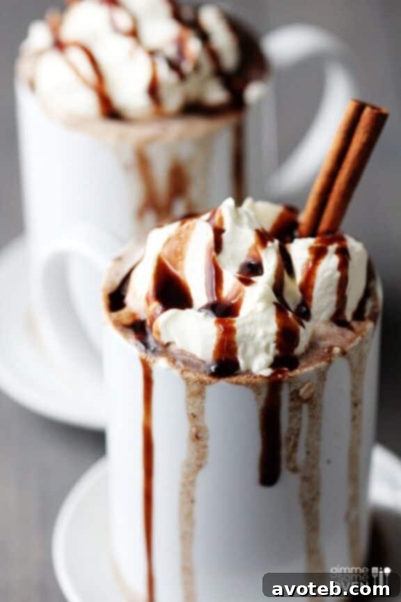 An overhead shot showcasing the key ingredients for Mexican Spiced Hot Chocolate, including milk, cocoa powder, sugar, cinnamon sticks, chili powder, and nutmeg, arranged on a kitchen counter.