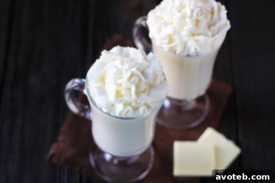 Homemade White Hot Chocolate {Gimme Some Oven} Homemade White Hot Chocolate