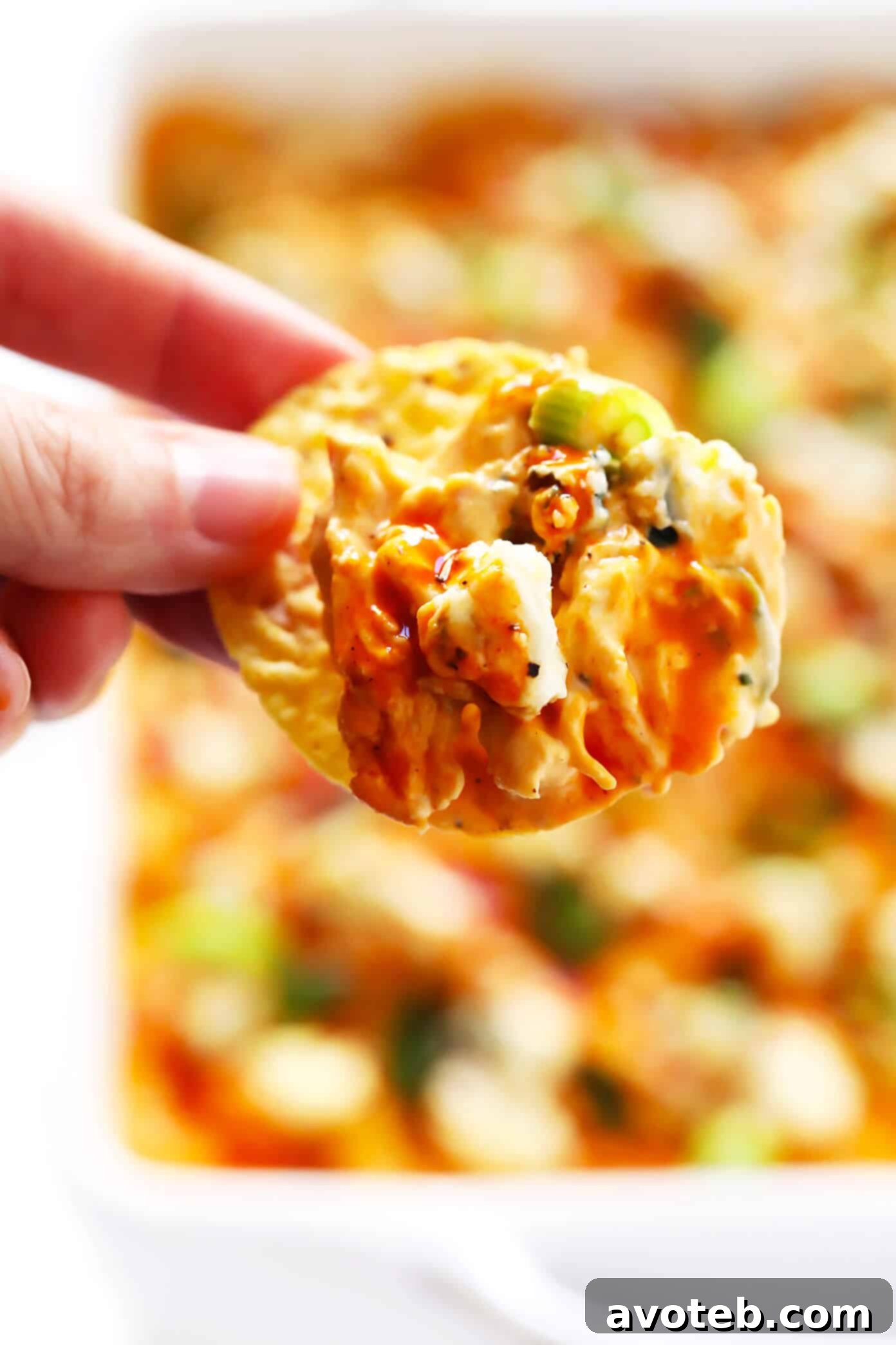 Buffalo Chicken Dip with Chips