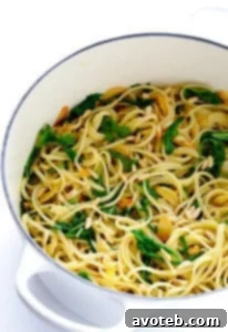 Linguine with Arugula, Garlic, and Parmesan recipe image