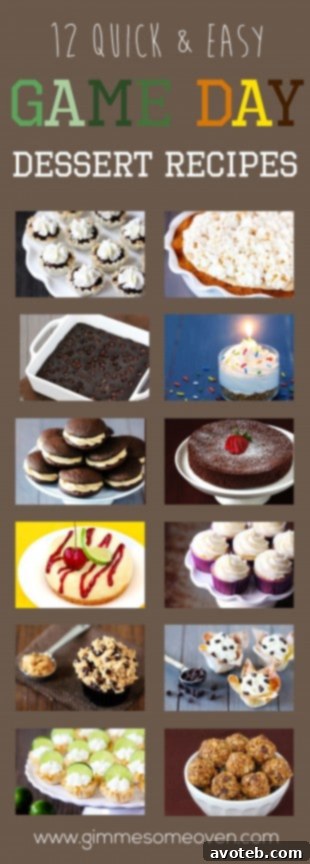 Variety of delightful game day dessert recipes, from tarts to cheesecakes and cupcakes.
