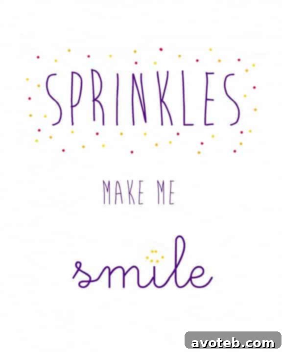 Edible Art with Sprinkles 5 Sprinkles Make Me Smile Art