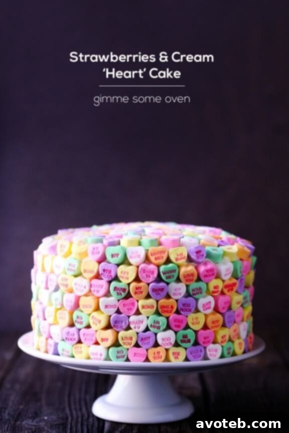 Summer Berry Cloud Cake 6 Strawberries and Cream "Heart" Cake | A delightful homemade dessert for Valentine