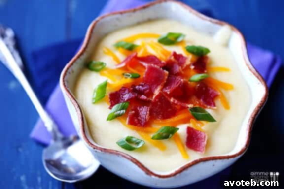 Earthy Potato Soup with Smoky Bacon and Truffle Oil 2 Potato Soup with Bacon & Truffle Oil