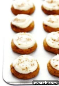 Soft Pumpkin Cookies with Cream Cheese Frosting