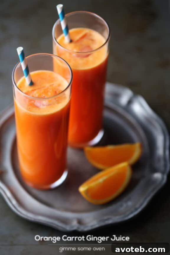 Sunrise Glow Nectar 3 Orange Carrot Ginger Juice | gimmesomeoven.com