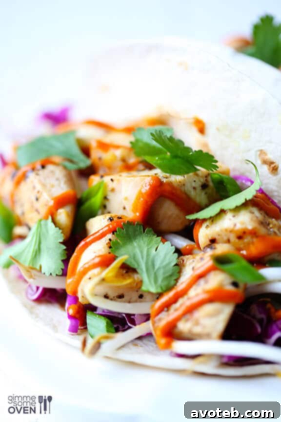 Ingredients for Thai Chicken Tacos