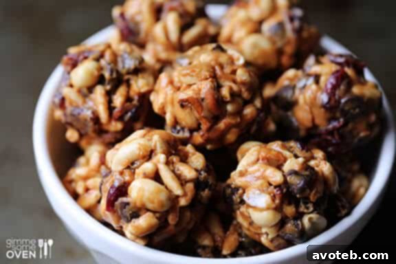 Delicious Trail Mix Energy Bites - A perfect salty-sweet snack.