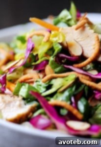 Lighter Chinese Chicken Salad recipe card image