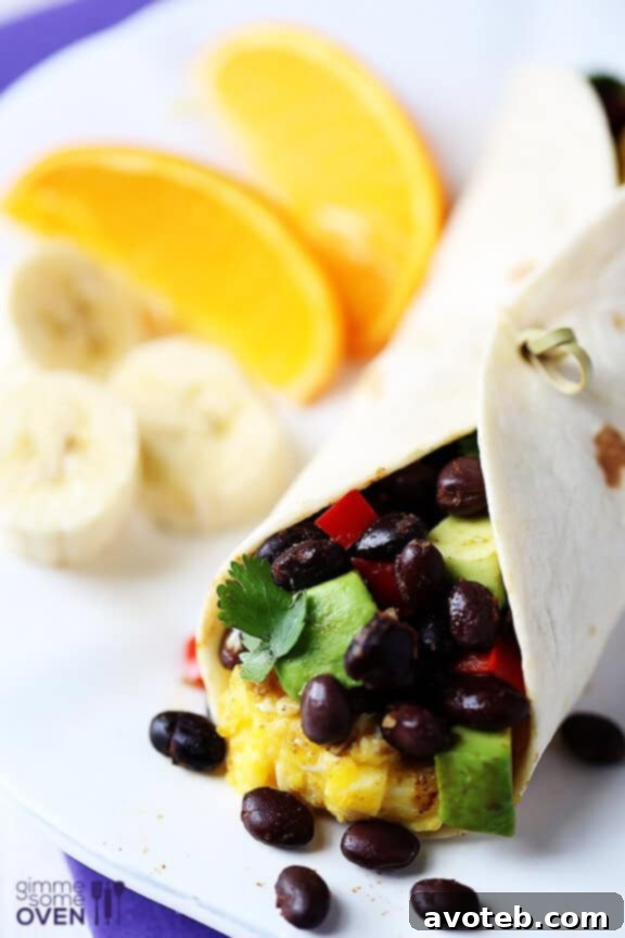Delicious Black Bean and Avocado Breakfast Burritos for a Protein-Rich Meal