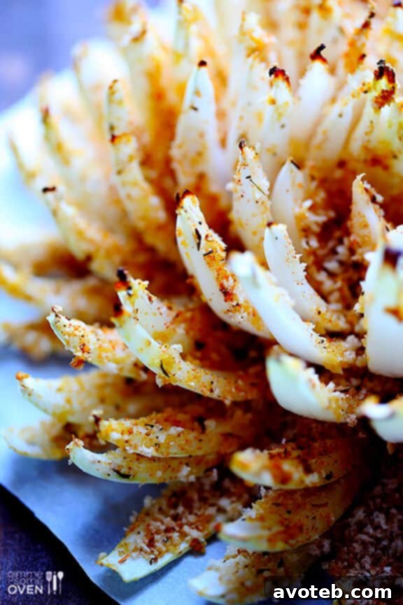 Baked Blooming Onion | gimmesomeoven.com