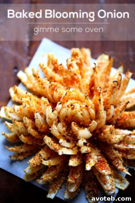 Baked Blooming Onion | gimmesomeoven.com