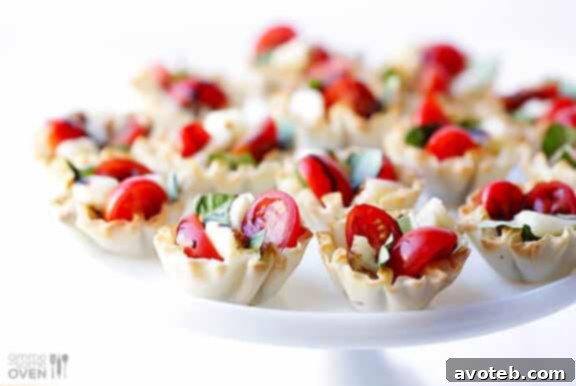 Caprese Phyllo Cups: A Quick and Easy 5-Ingredient Appetizer