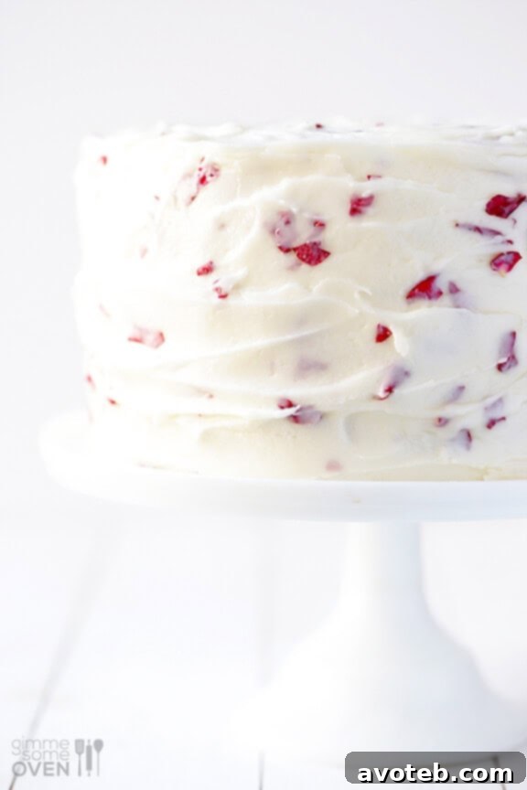 Mixing Rose Cake Batter
