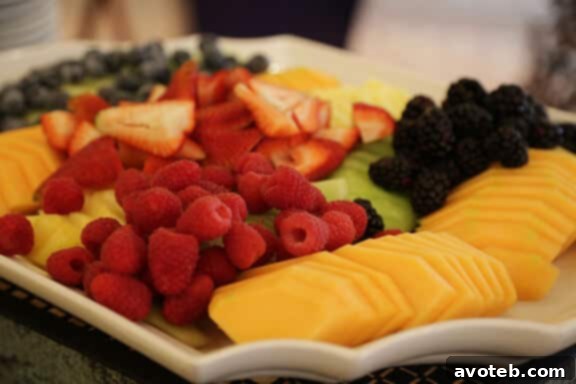 Abundance of Fresh Dole Fruit for Breakfast