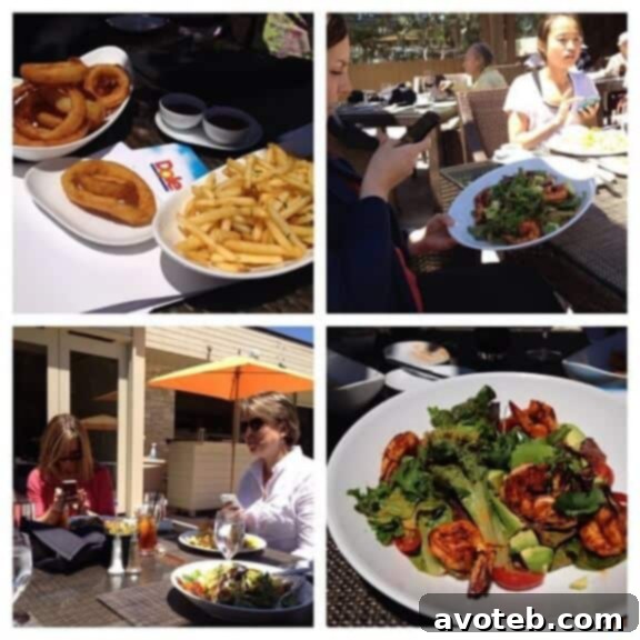 Food Bloggers Enjoying Lunch at Carmel Valley Ranch