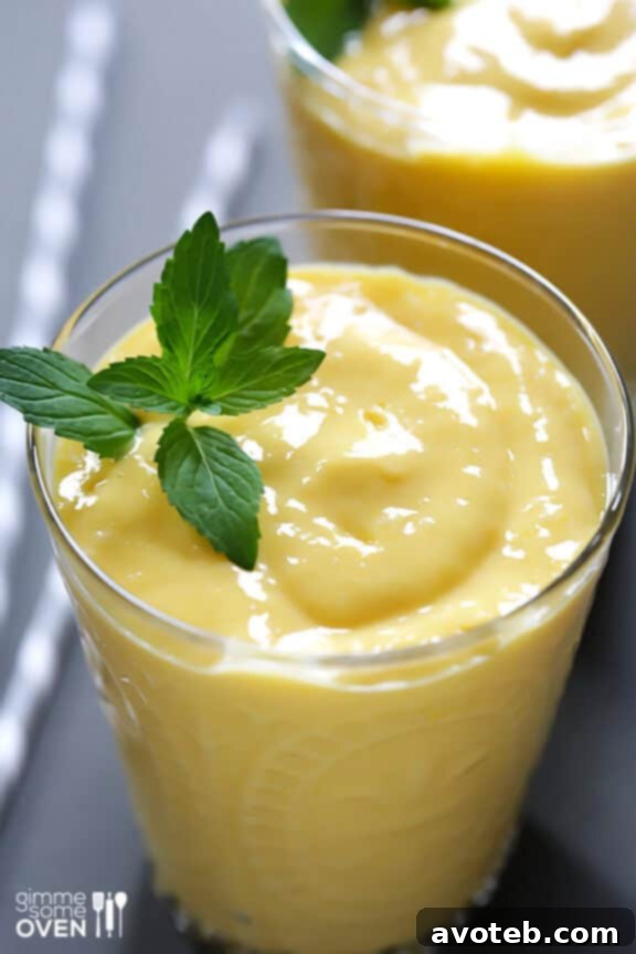 Homemade Mango Lassi with Fresh Mangoes and Greek Yogurt