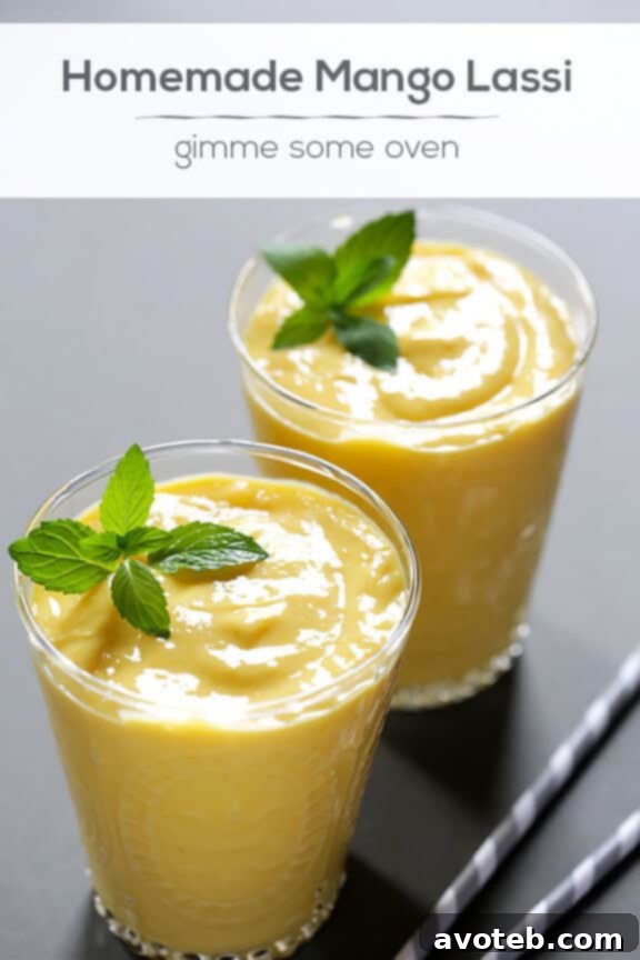 Creamy Mango Lassi, a Refreshing Indian Smoothie with a Healthy Twist