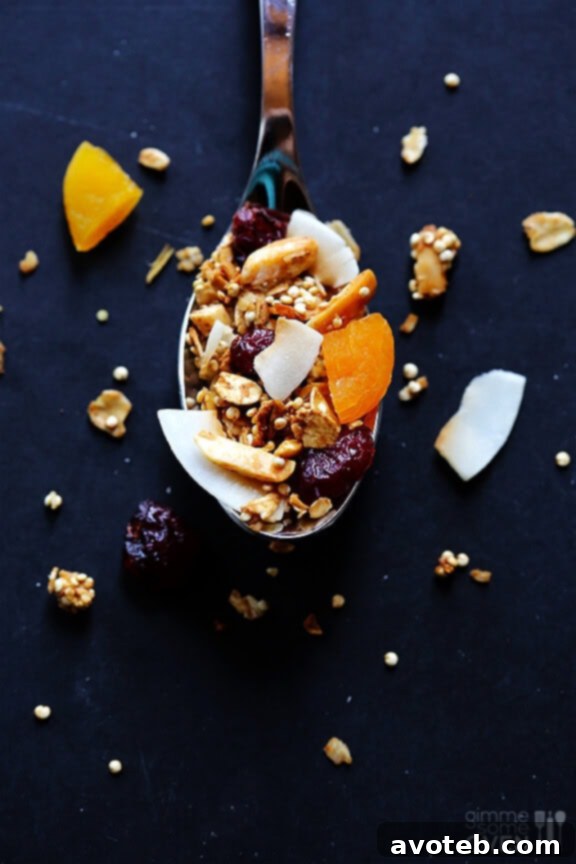 Ingredients for Quinoa Granola on a Countertop