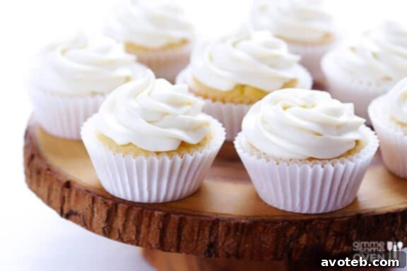 A spread of Honey Lemon Cupcakes on a table