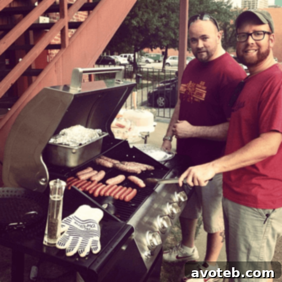 Community gathering around the grill for Neighbor Nights