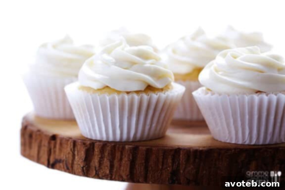 A lone Honey Lemon Cupcake, perfectly frosted