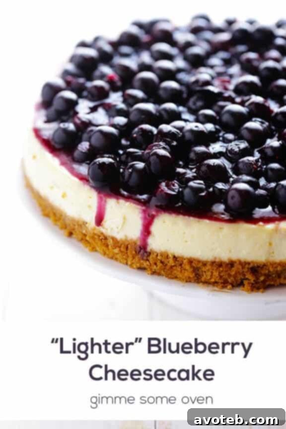 The Best Lighter Blueberry Cheesecake Recipe | A Must-Try Dessert