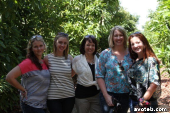Bloggers and farmers during the California avocado trip.