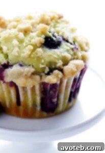 Beautifully styled Blueberry Avocado Muffins, ready to be served and enjoyed for a healthy breakfast or snack.