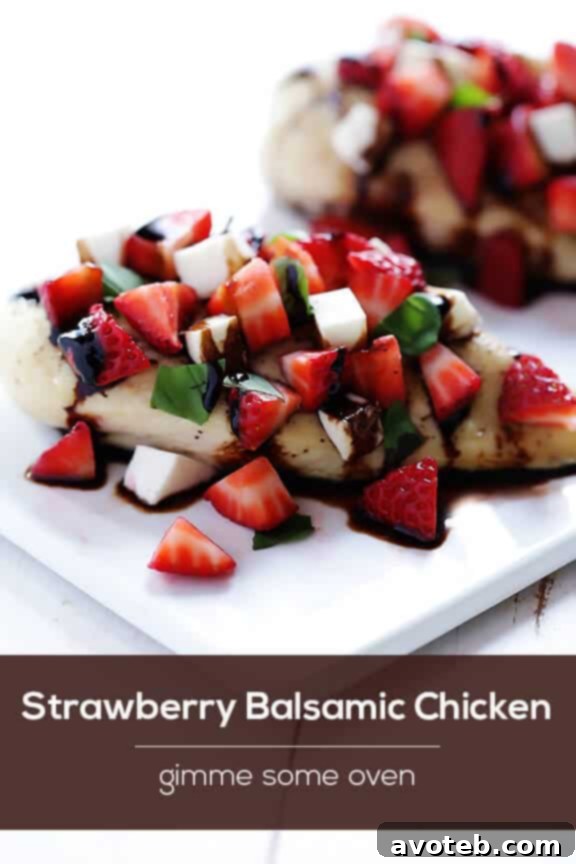 Strawberry Balsamic Glazed Chicken 6 Plated Strawberry Balsamic Chicken with a focus on fresh ingredients