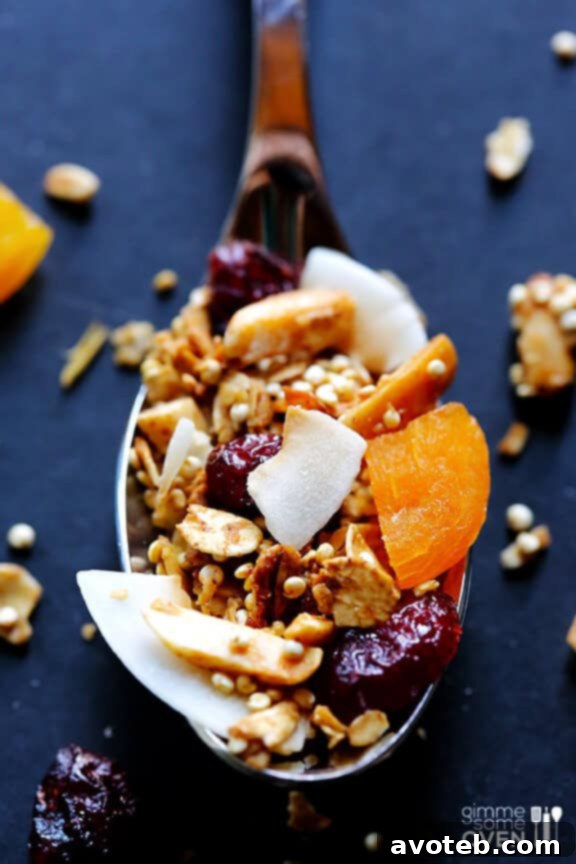 Homemade Quinoa Granola Recipe for Breakfast | gimmesomeoven.com