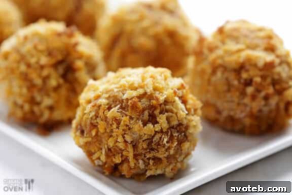 Freshly baked Oven-Fried Chorizo Croquettes cooling on a wire rack