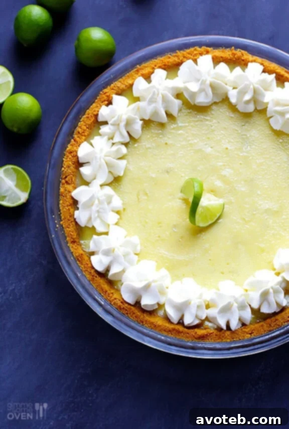 Best Key Lime Pie Recipe - A crowd-pleasing dessert that is simple, fresh, tart, and sweet.