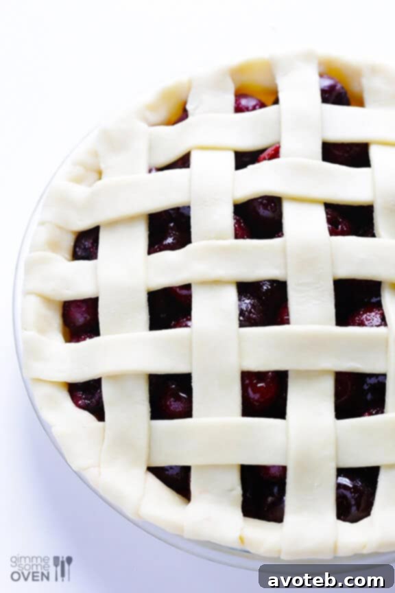 Step-by-step visual guide for creating a perfect lattice pie crust for your homemade pies