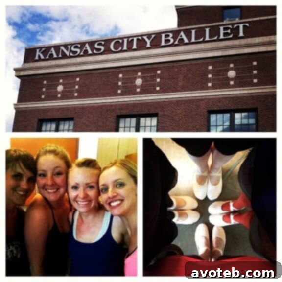 Joyful friends Joyelle, Sara, and Kristen, sharing a ballet experience at KC Ballet