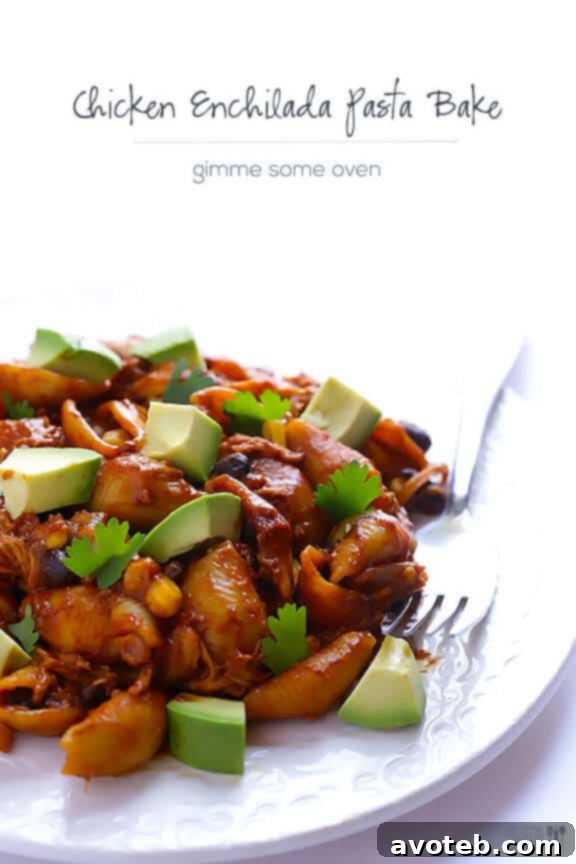 Chicken Enchilada Pasta Bake: A perfect blend for family dinner