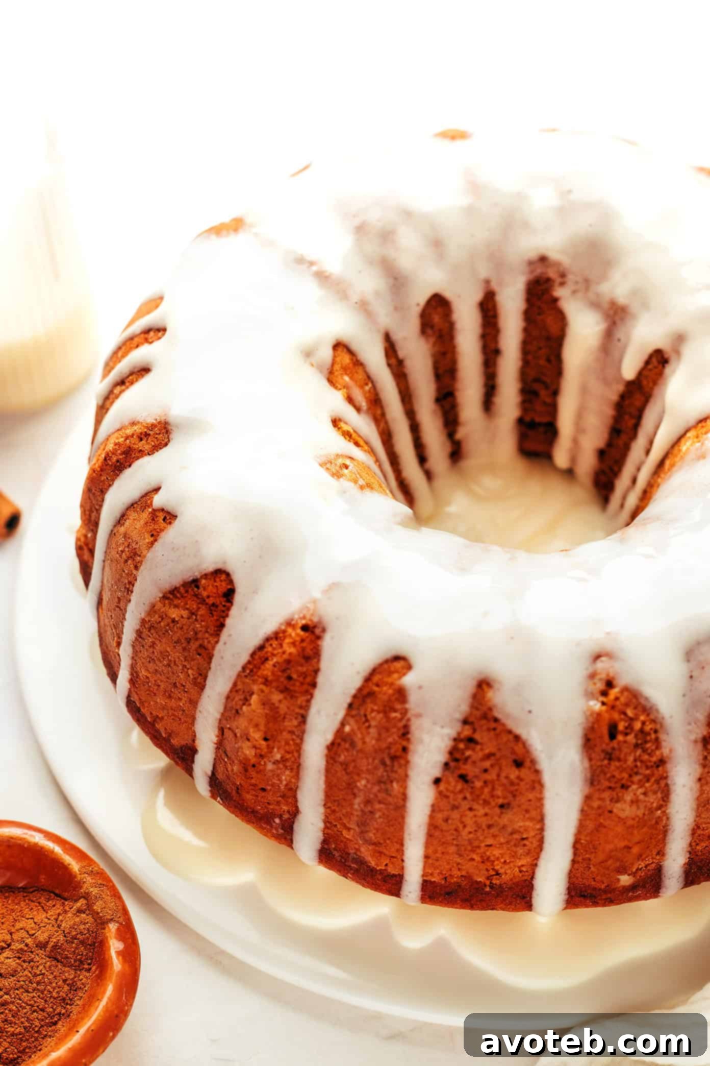 Decadent Pumpkin Spice Cake 6 Pumpkin bundt cake with generous cream cheese frosting