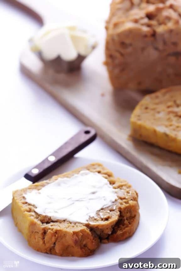 Autumn Ale Pumpkin Loaf 6 Sliced Pumpkin Beer Bread with butter
