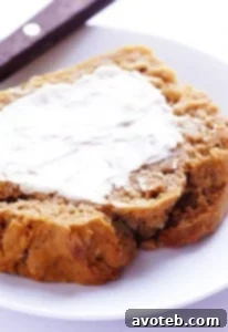 Pumpkin Beer Bread on a cutting board
