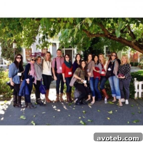 Bloggers enjoying lunch at Deja Vu Bistro in Medford