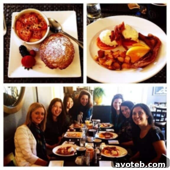 Delicious breakfast spread at the Winchester Inn