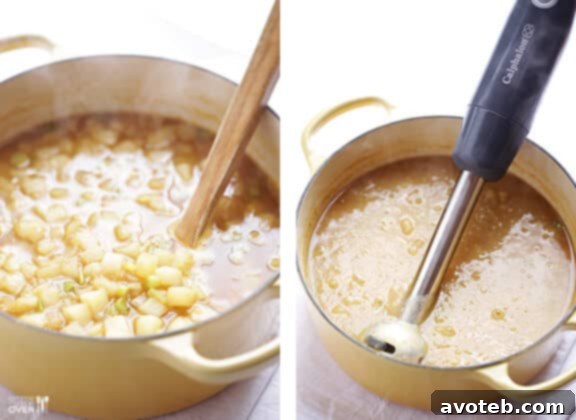 Cooking Process for 5-Ingredient Potato Soup