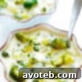 5-Ingredient Broccoli Cheese Soup with a smooth, creamy texture and real cheddar. A quick and healthy recipe for a comforting meal.