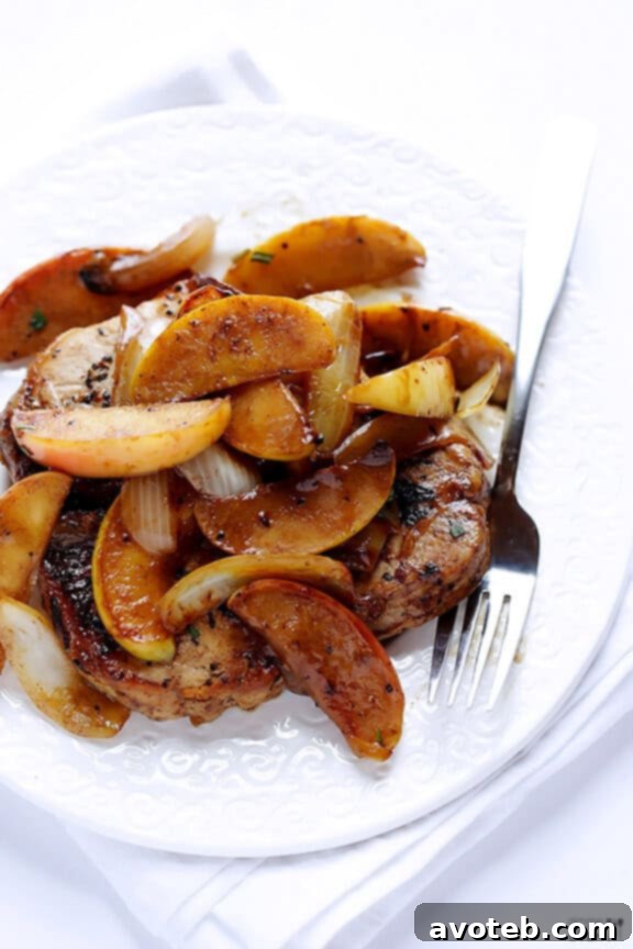 Homemade Apple Cinnamon Pork Chops - Skillet Recipe