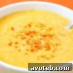 Close-up of Butternut Squash and Crab Bisque