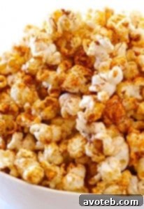 A bowl of delicious Taco Popcorn, perfectly seasoned.