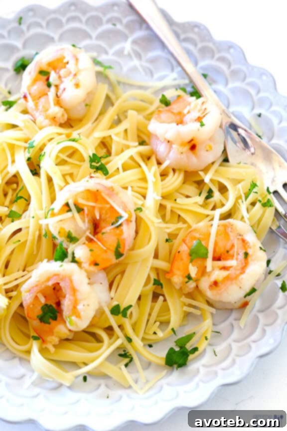 Healthy Shrimp Scampi with Fresh Lemon and Garlic