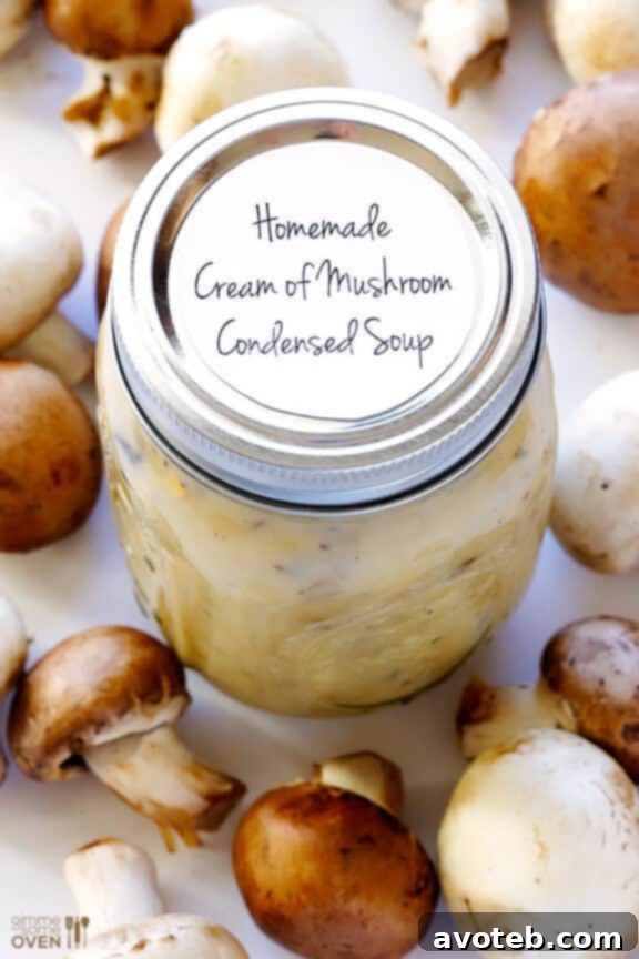 Enjoying Your Homemade Creation Say goodbye to canned soup! Homemade condensed cream of mushroom soup offers superior flavor and natural ingredients.